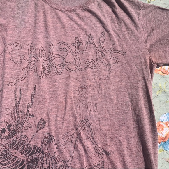 Crystal Antlers Gildan Soft Style Heather Red Band Tee Size Small ♫ rare 2010 ♫ - Picture 6 of 14